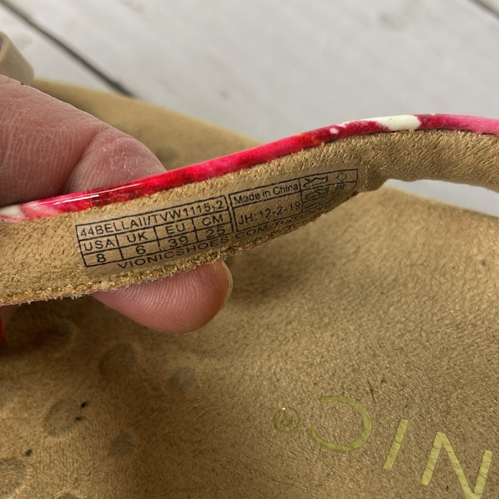 Vionic Bella Multi Color Toe Post Thong Sandal - image 8